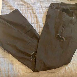 Old Navy Distressed Black Pants
